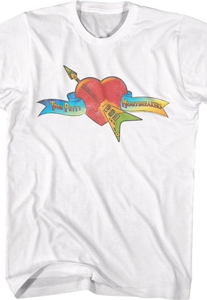 White Vintage Logo Tom Petty & The Heartbreakers T-Shirt