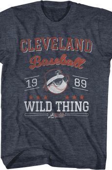 Wild Thing Cleveland Baseball 1989 Major League T-Shirt