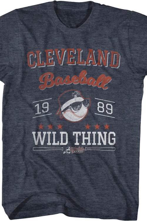 Wild Thing Cleveland Baseball 1989 Major League T-Shirt