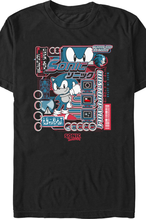 Wind-Up Action Sonic The Hedgehog T-Shirt