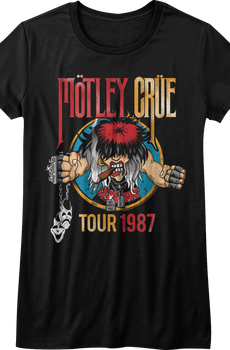 Womens 1987 Tour Motley Crue Shirt