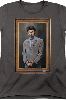 Womens Charcoal Kramer Painting Seinfeld Shirt