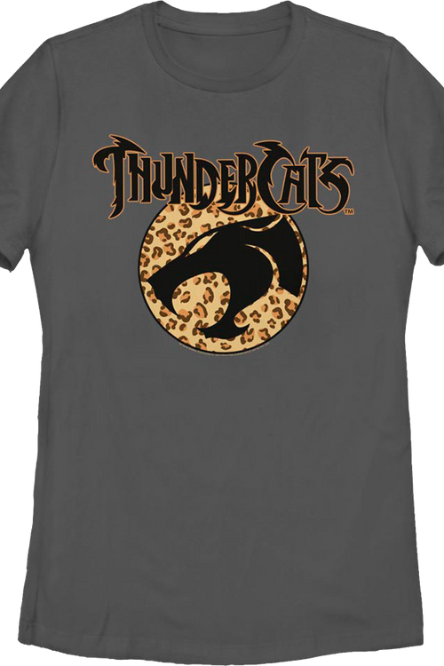 Womens Cheetah Print Logo ThunderCats Shirt