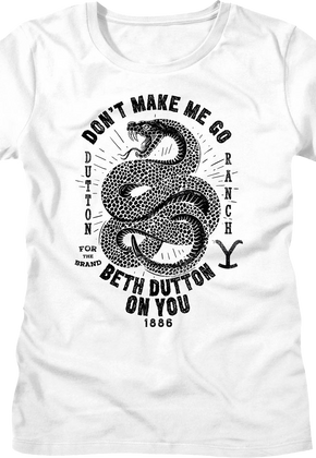 Womens Don't Make Me Go Beth Dutton On You Yellowstone Shirt