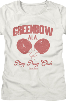 Womens Greenbow Ping Pong Club Forrest Gump Shirt