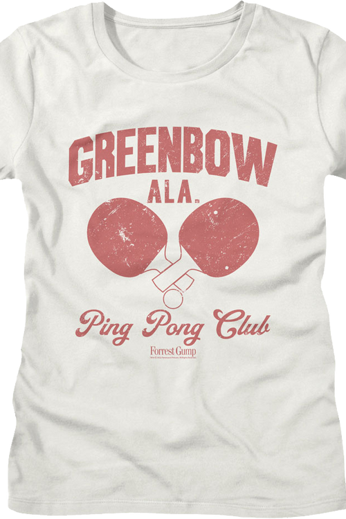 Womens Greenbow Ping Pong Club Forrest Gump Shirt