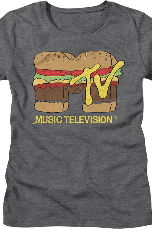 Womens Hamburger Logo MTV Shirt