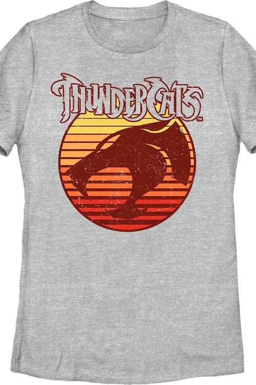 Womens Logo With Sunset Blinds ThunderCats Shirt