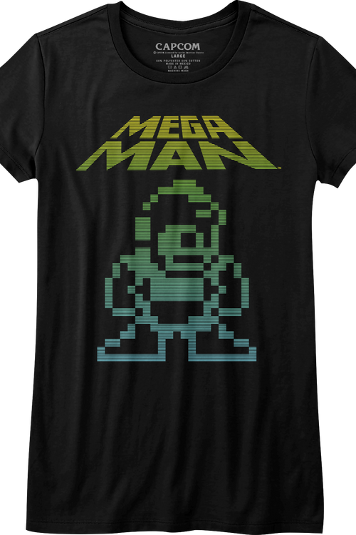 Womens Neon Mega Man Shirt