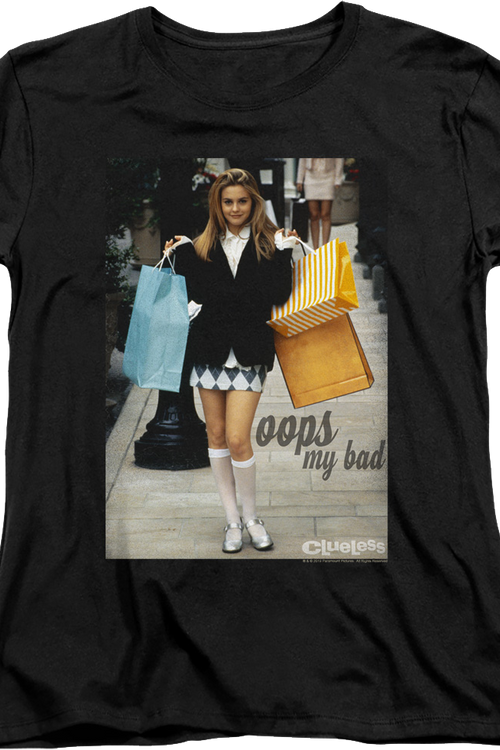 Womens Oops My Bad Clueless Shirt