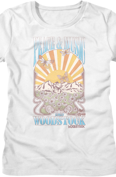 Womens Peace & Music Woodstock Shirt