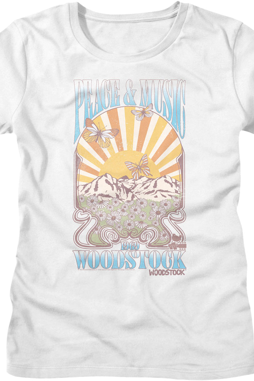 Womens Peace & Music Woodstock Shirt