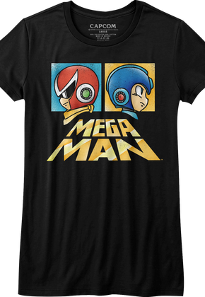 Womens Profiles Proto Man and Mega Man Shirt