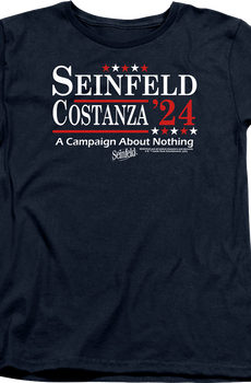 Womens Seinfeld & Costanza '24 Campaign Poster Seinfeld Shirt