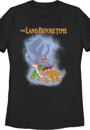 Womens Sharptooth Shadow Land Before Time Shirt