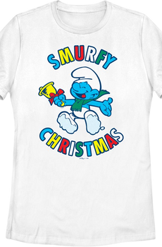 Womens Smurfy Christmas Smurfs Shirt