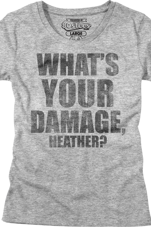 Womens What's Your Damage Heathers Shirt