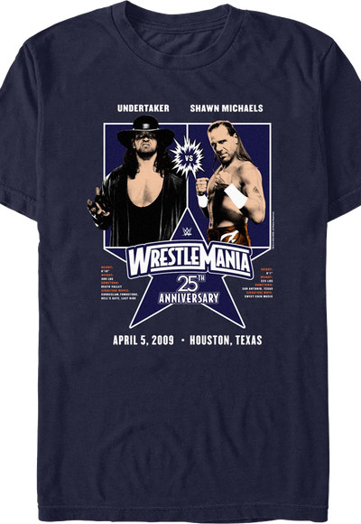 WrestleMania 25 Undertaker vs. Shawn Michaels T-Shirt