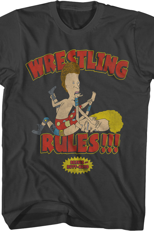 Wrestling Rules Beavis And Butt-Head T-Shirt