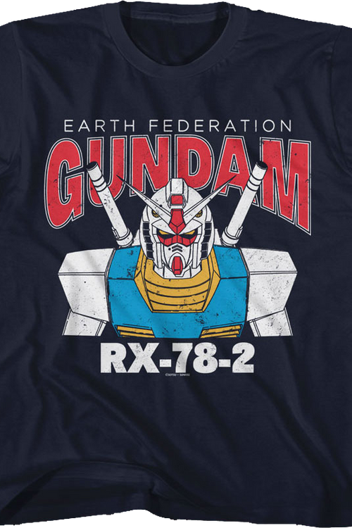 Youth Blue Earth Federation Gundam Shirt