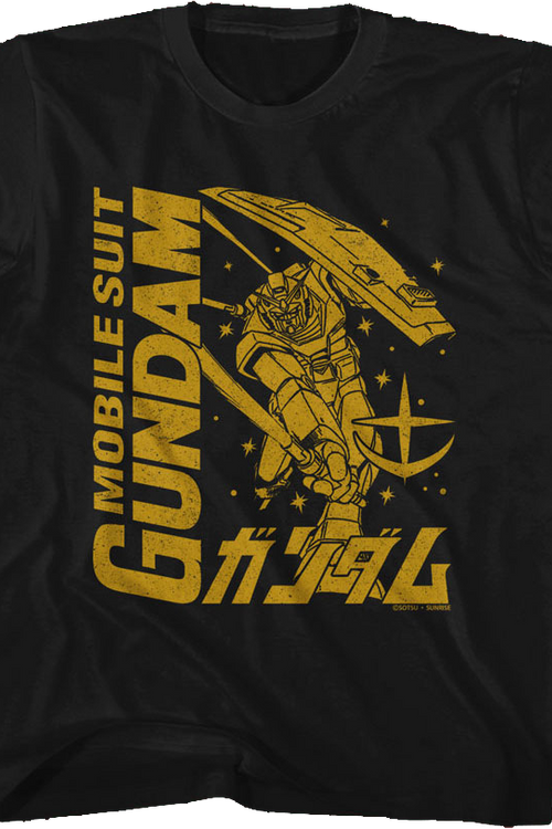 Youth Monochrome Mobile Suit Gundam Shirt