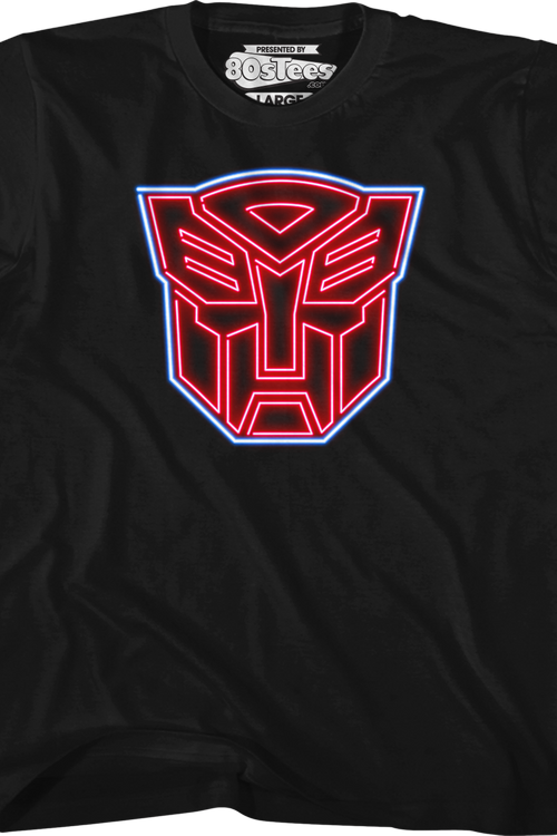 Youth Neon Autobots Logo Transformers Shirt