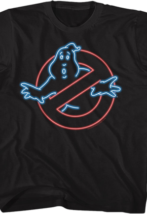 Youth Neon Logo Real Ghostbusters Shirt