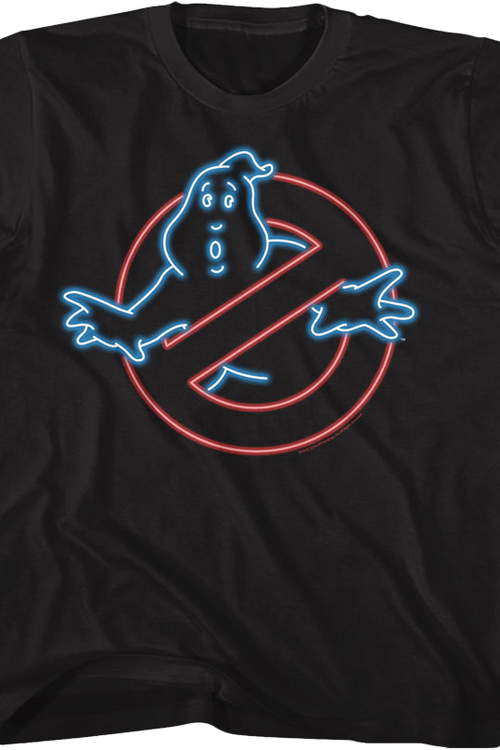 Youth Neon Logo Real Ghostbusters Shirt