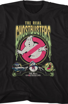 Youth Slimed Collage Real Ghostbusters Shirt