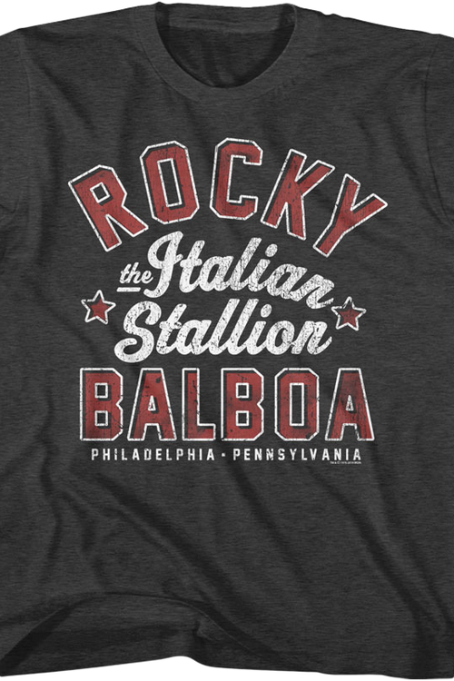 Youth The Italian Stallion Rocky Balboa Shirt