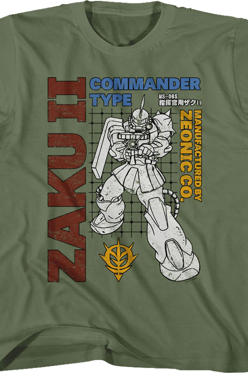 Youth Zaku II Gundam Shirt