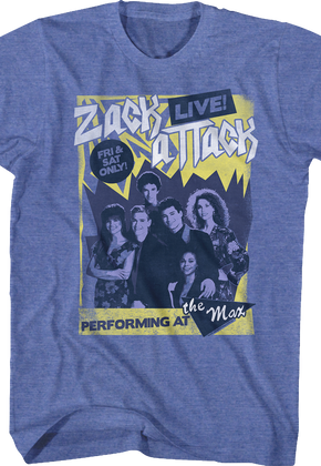 Zack Attack Live Saved By The Bell T-Shirt