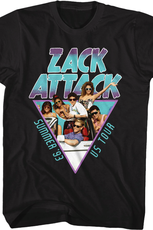 Zack Attack Summer Tour Saved By The Bell T-Shirt